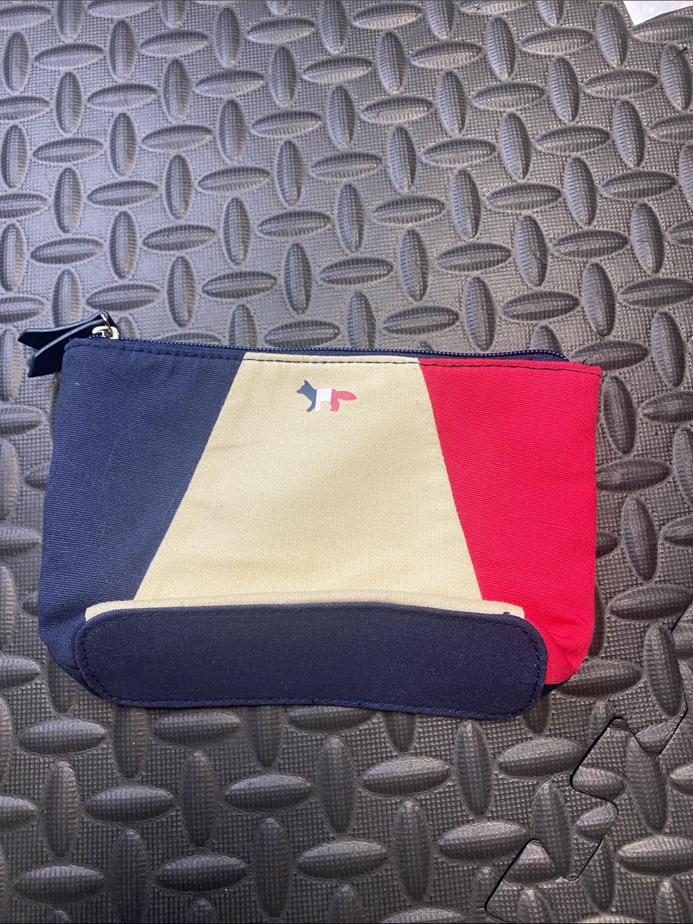 Maison Kitsune Tricolor Accessory Bag Small
